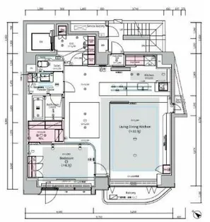 THE SYLA SHIBUYA-TOMIGAYA ザ・シーラ渋谷富ヶ【4階】の間取り