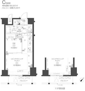 ZOOM志村坂上【8階】の間取り