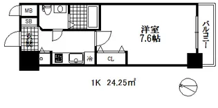 エスレジデンス神戸磯上通【12階】の間取り