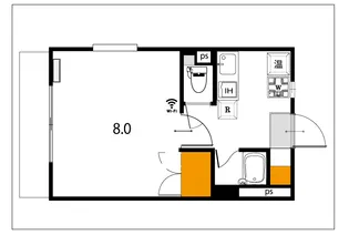 イースト207【2階】の間取り