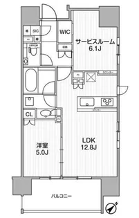 ディームス渋谷本町【9階】の間取り