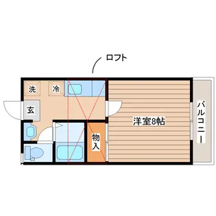 南仙台ハイツJ棟【1階】の間取り