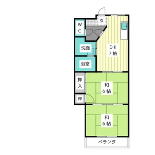 メゾン・ラメール【2階】の間取り