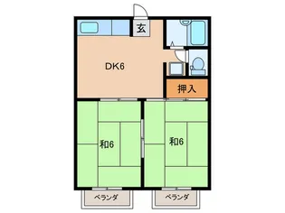 ジョイント・ファミ-ユB【2階】の間取り