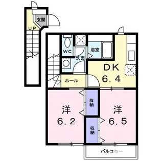 エスポアール【2階】の間取り