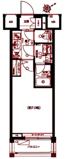 Le’a横濱西口弐番館【4階】の間取り
