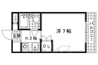 コスモクリーンハイツ【5階】の間取り