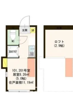 サンキャノーラ板橋本町【1階】の間取り