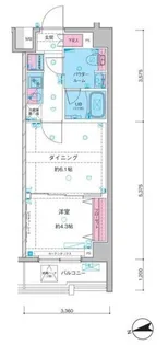 ガリシア中野新井薬師【3階】の間取り