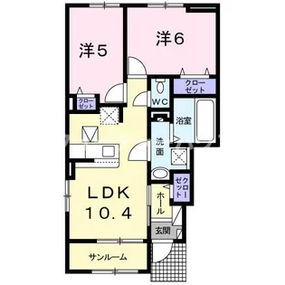グランテラス C【1階】の間取り