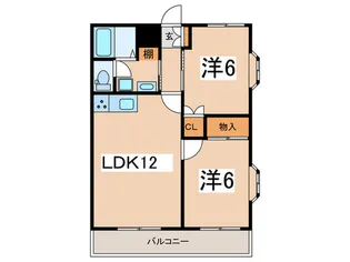クレスタート【3階】の間取り