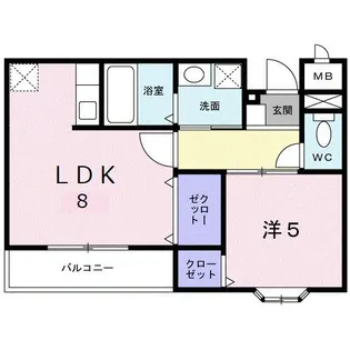 サンライズY.K【1階】の間取り
