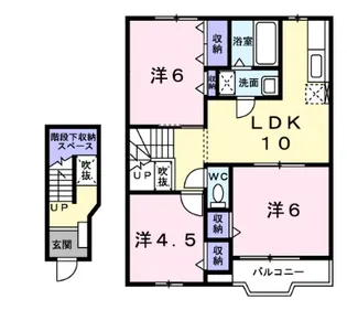 サンセールII【1階】の間取り