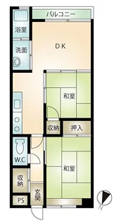 熱海来の宮マンション【3階】の間取り