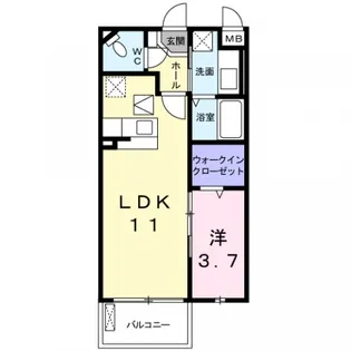 エスペランサ【1階】の間取り