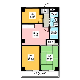 コーポ源【2階】の間取り