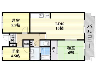 シェリール南茨木【2階】の間取り