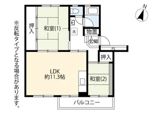 UR多摩ニュータウン永山【1階】の間取り