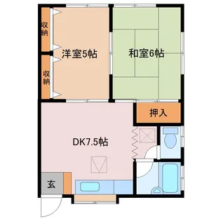 前田コーポ【1階】の間取り