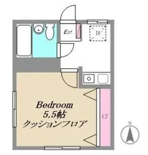 コンフォール城南【1階】の間取り
