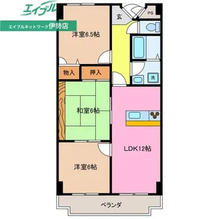 GardenMansionサンブリッジ【2階】の間取り