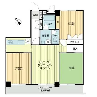 シティコープ反町【4階】の間取り