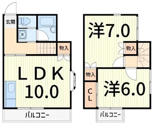 リバーウィンド【3階】の間取り