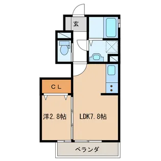 G-room飯柄【1階】の間取り