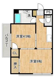 ロワールマンション【2階】の間取り