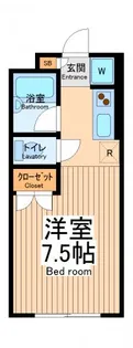 シティーコート川崎【2階】の間取り