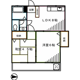 コーポみなと【2階】の間取り