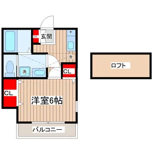 スカイハイム【2階】の間取り
