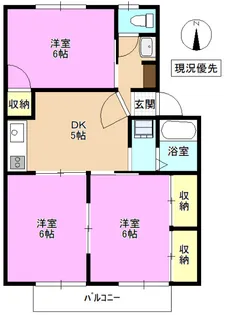 エーデルハイツ【1階】の間取り