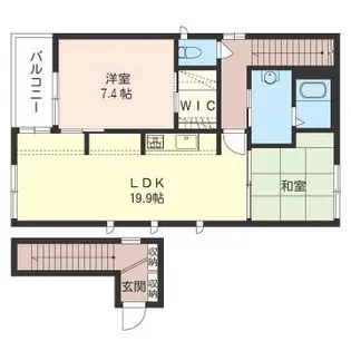フォレストスクェア【2階】の間取り