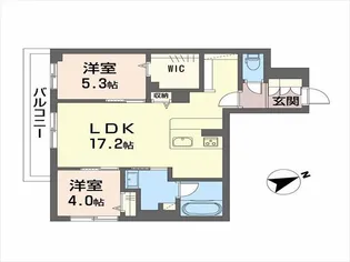 セイルズ スエダ【2階】の間取り