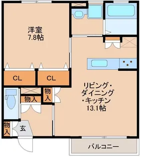 サニーガーデン花みずき【1階】の間取り