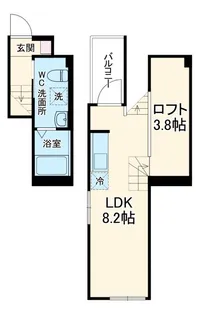 Pura Vidaナゴヤドーム前【2階】の間取り