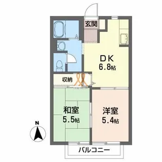 ファミールC【2階】の間取り