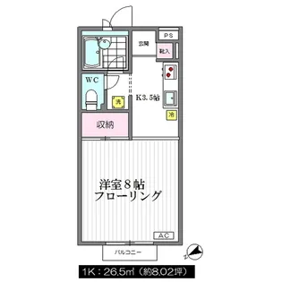 ORM高円寺【1階】の間取り