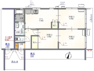 サザンヒル畑沢【1階】の間取り