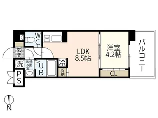 PLACIDO宇品【11階】の間取り