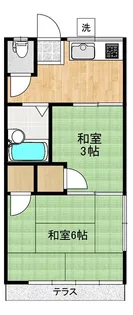 弥平荘【2階】の間取り