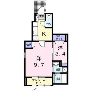 シェーネ【1階】の間取り