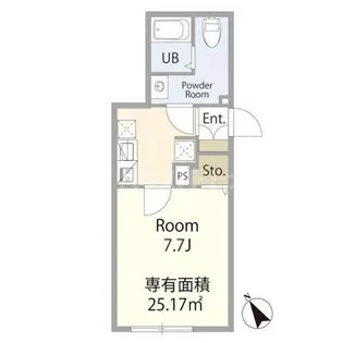 エテルノヴァローレ一之江【1階】の間取り