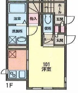 プレッソ戸塚【1階】の間取り