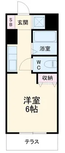 小机フラワーハイツ【1階】の間取り