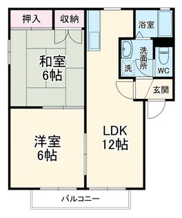 杜のテラスA【2階】の間取り