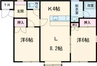 ハイツKT【1階】の間取り