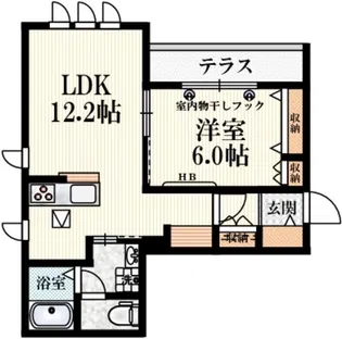アルテア桃井【1階】の間取り