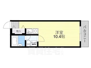 ライオンズシティ難波南【3階】の間取り